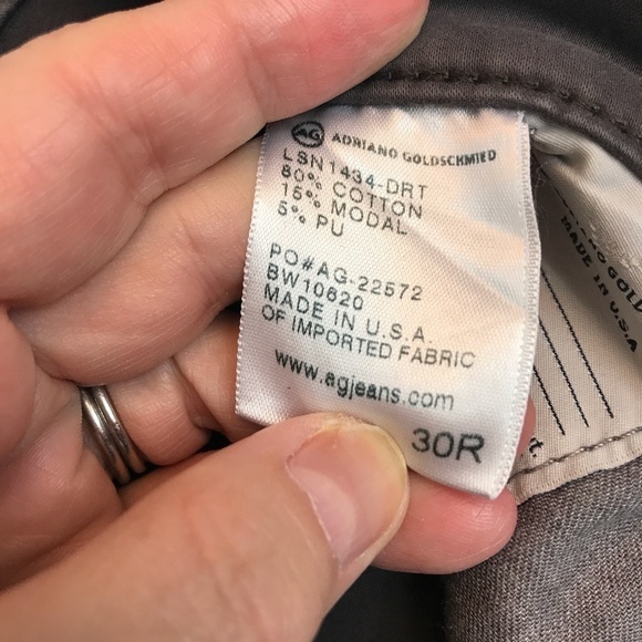 AG The Prima Mid-Rise Cigarette Grey 5 Pocket 30R - Picture 13 of 13